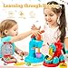 Aprilwolf 59 PCS 3 in 1 Dough Sets for Kids Ages 3-4-8, Art Crafts Dough Tools Kit, Ice Cream Playset Noodle Hamburger Maker Machine, Kitchen Creations Food Play Toys Toddlers Boys Girls