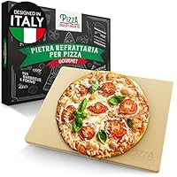 Pizza Divertimento Pietra refrattaria per forno e griglia a gas - Pietra refratteria in cordierite fino a 900 &deg;C - Base croccante e condimento succulento
