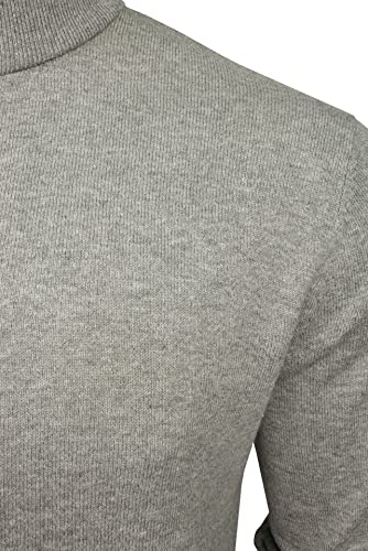 Image of JACK & JONES Men's' Cotton Blend Casual Cardigan High Neck Sweater