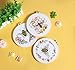 3 Pack Embroidery Kit for Beginner Adults, Cross Stitch Set with Bees Flowers, Includes Clear Instructions, Embroidery Hoop, Stamped Patterns, Colorful Threads, Tools.Hand Craft Lover Gifts