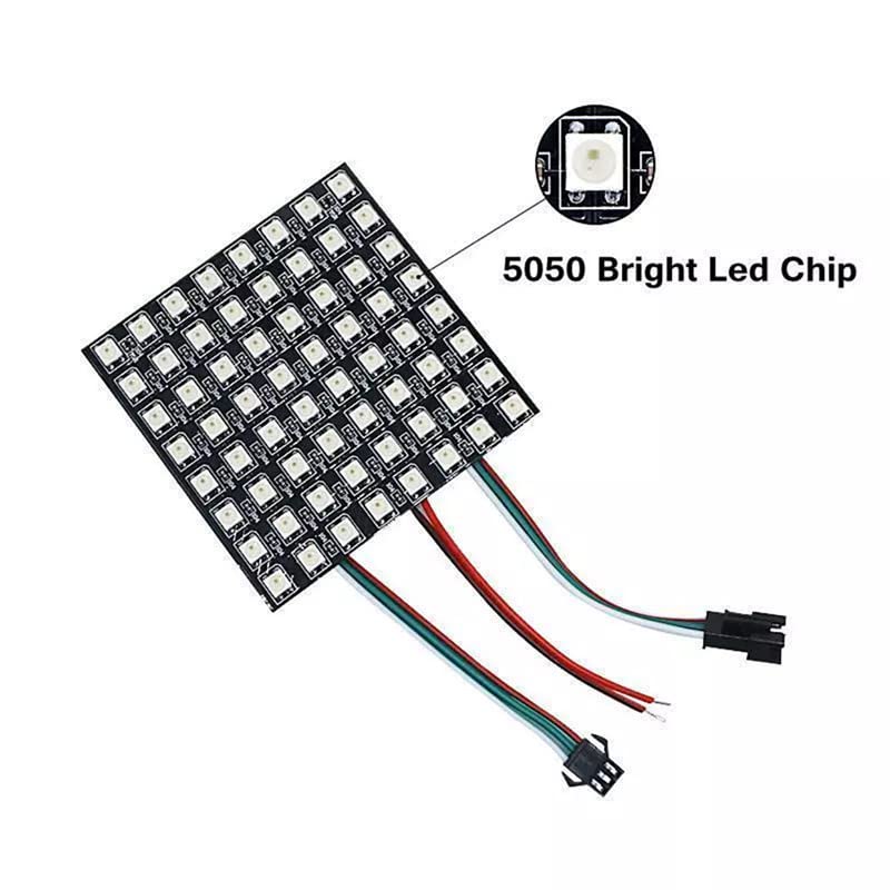 Led Matrix Ws2812b Arduino Led Matrix Ws2812b Arduino Panel LED Matriz 8x8 (64 LEDs) WS2812B RGB ...