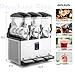 ROVSUN Margarita Machine 12 Gal/45L, 15L X 3 Tanks Slushie Machine Commercial Slushy Machine Slush and Juice Modes, Frozen Drink Maker Stainless Steel for Restaurant Bar Home Party 110V/60HZ