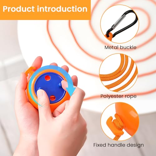 MYHOGOOD Washing Line Retractable Outdoor, 10m Adjustable Travel Clothes Line Rope with 20 Clips and 10 Stoppers, Portable Windproof Camping Clothesline Drying Lines for Bathroom, Laundry, Garden - Image 2