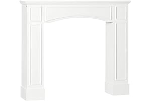 HOMCOM Modern Fireplace Mantel