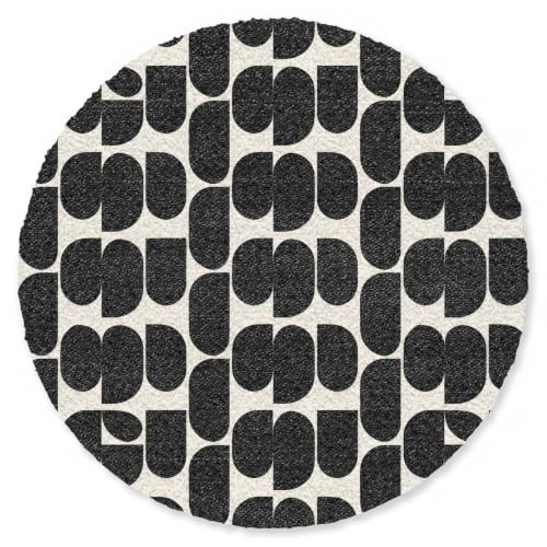 Alfombra redondo 90x90 cm salon dormitorio grandes carpetes OnlyWow 2