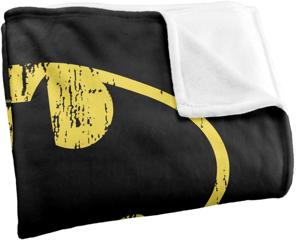 Batman Classic Logo Distressed Silky Touch Super Soft Throw Blanket 36" x 58",Classic Logo Distressed - Image 3