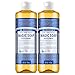 Dr. Bronner's Pure-Castile Liquid Soap Shower and Travel Pack - Peppermint 16oz. (2 Pack)