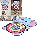 Mavaol Children Elephant Dartboard Set, Hook and Loop Dartboard with Sticky Balls and Hooks for Boys Girls Indoor Outdoor Party Games