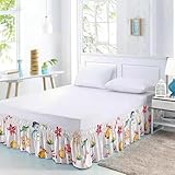 Funcional y práctico: oculta elegantemente el marco y el marco de la cama, crea suficiente espacio debajo de la cama y hace que su cama luzca elegante. Este faldón de cama te da una sensación de calma y orden.