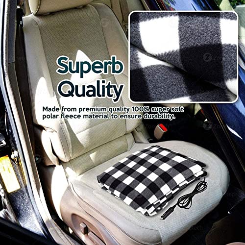 12V Usb Portable Blanket Car Heating Fleece, Heating That Plugs Into Cigarette Lighter Throw Electric, Heated Cape Warm Shawl For Car Chair-Machine Washable #TOP4