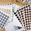 290pcs Black PVC Screw Hole Covers - Self-Adhesive Furniture Dust Caps In 3 Sizes