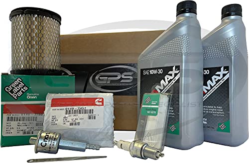 GPS GENERATOR PARTS SPECIALIST Tune Up Kit for Cummins Onan RV Generator Model KY 4000 with ONAMAX 10W30 oil for use with Spec P - R