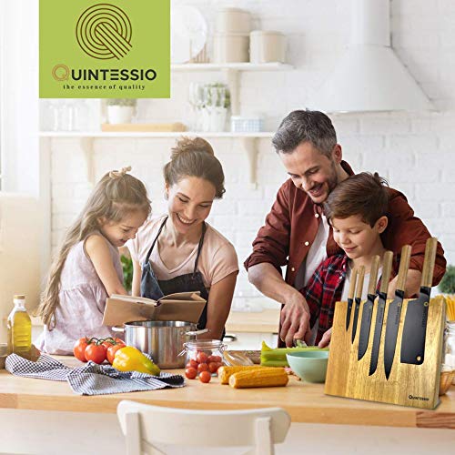 QUINTESSIO magnetisch messenblok zonder messen - magnetische messenhouder van hout - XL messenrek met extra sterke… - Afbeelding 8
