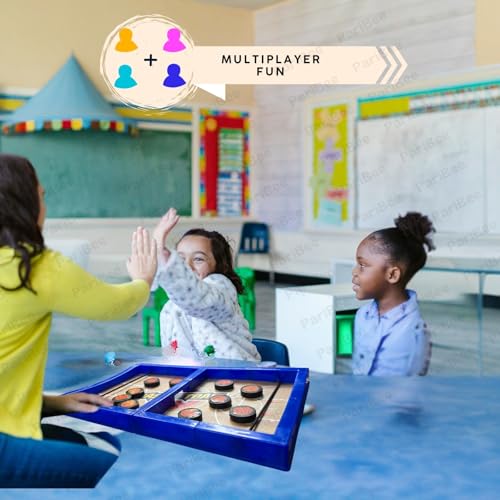 Image of String Game Basketball | Table Board Game | Fastest Fingers First Fast Sling Puck Board Game for Kids & Adults | Tabletop Slingshot Games Toys for Boys & Girls