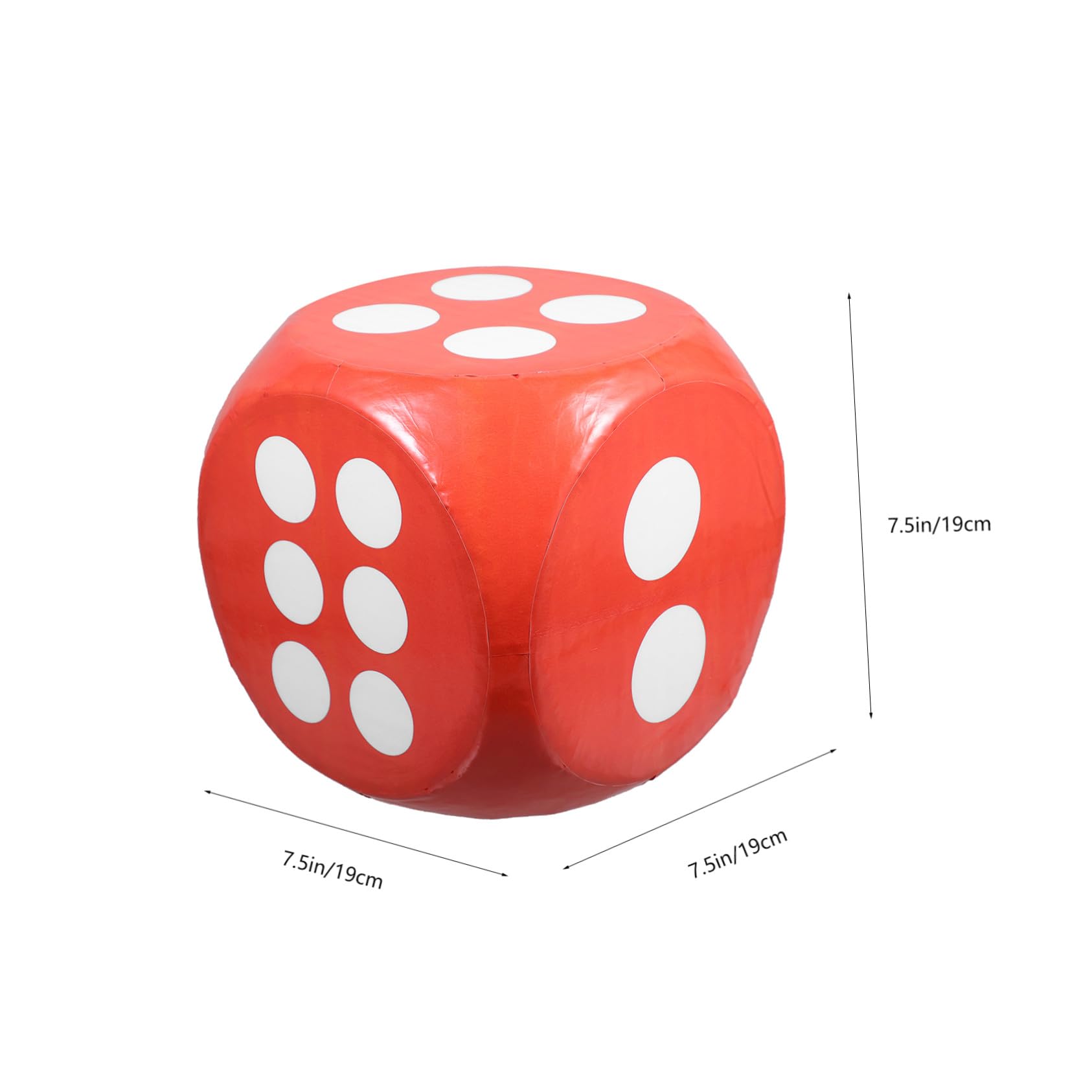 Beaupretty Dados de Espuma Grandes para Juego y Entretenimiento, Fáciles de Manipular, Material de Espuma Naranja, Adecuado para Decoración y Fiesta Ktv
