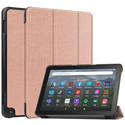 For NEW Fire HD 8 / HD 8 Plus 2022 / 2020 �P�[�X ��12����[Gosento] �y�� ���^ �O�܃X�^���h�P�[�X PU���U�[ Fire HD8 2020 / Fire HD8 plus 2022 �J�o�[ [���[�Y�S