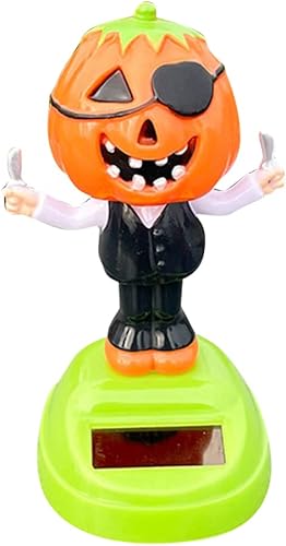 Mersuii Juguete solar de baile de Halloween muñeca sacudiendo la cabeza muñeca del tablero de instrumentos del coche adorno muñecas bailando muñecas