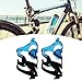 Menolana 2X Bike Water Bottle Holder for Road, Mountain Bikes Decorative Universal Bicycle Water Bottle Cage, Bike Cup Holder Rack, Black and Blue