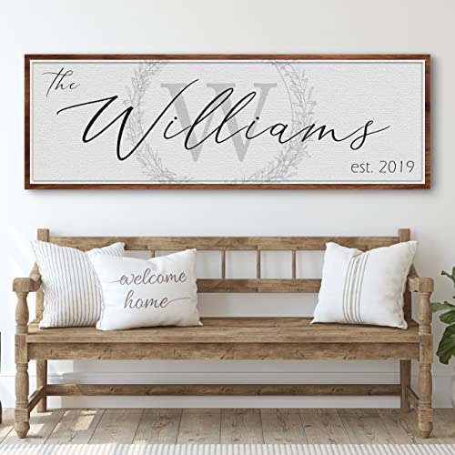 TAILORED CANVASES Personalized Family Sign - Last Name Signs For