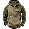 Generisch Hoodie Black M Hooded Youth Hoodie Men's Tool Plain Casual Hoodie Coat Tops Roses Sweatshirt Men, khaki, XL #1