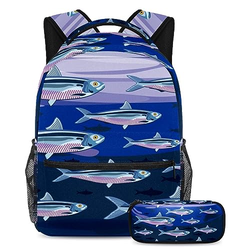 VAPOKF Juego de mochila escolar para adolescentes y niños,...