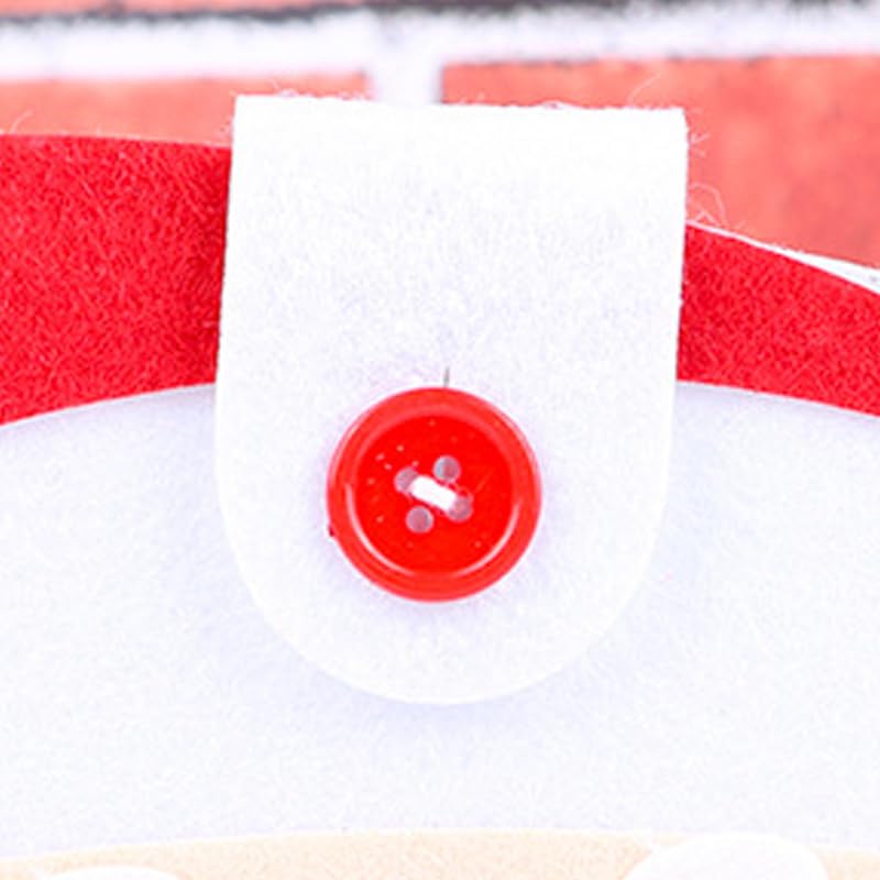 Ymiko DIY Felt Christmas Craft Let Children Make Handicraft, Soft Non Woven Fabric Toy for Christmas Ornaments with Adhesive Backing, Enhance Parent Child Relationship, Develop (Bag