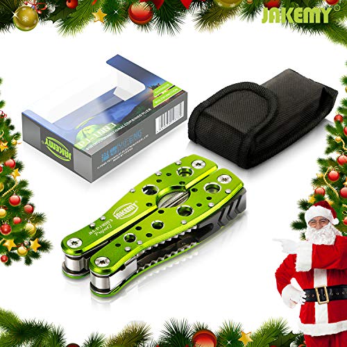 Multitool JAKEMY 9 Tools 15 Functions in 1 Portable Folding Pocket Knife with Pliers Screwdriver Cutter Stainless Steel Survival Tool for Camping Fishing Hiking Come with Pouch - Thumbnail 6