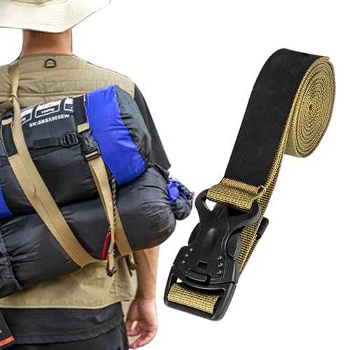 Correas de viaje para equipaje, correa de carga ajustable, cinturón de maleta de alta resistencia, para aventura al aire libre, senderismo, camping, viajes, motocicleta, remolque, camión, garaje