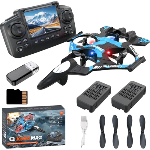 Weavixol RC Plane for Kids, Fighter Jet Drones With Screen On Controller, No Phone Needed, Drone For...
