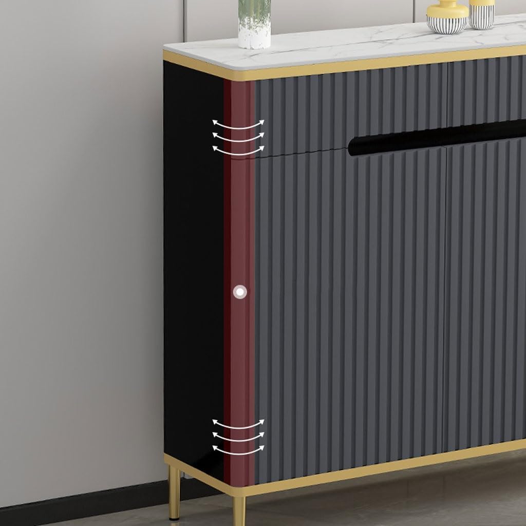 Sideboard Buffet Cabinet Rock Board Light Luxury Dining Sideboard Storage Cabinet Kitchen Cabinet Cupboard Home Tea Cabinet Living Room Cabinet Kitchen Storage Cabinets