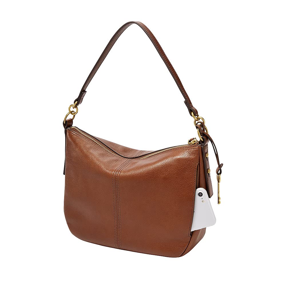 Fossil Jolie Bolso cruzado de piel o ante marrón para mujer