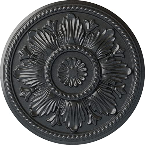 Ekena Millwork CM18EDPES Edinburgh Ceiling Medallion, Pewter