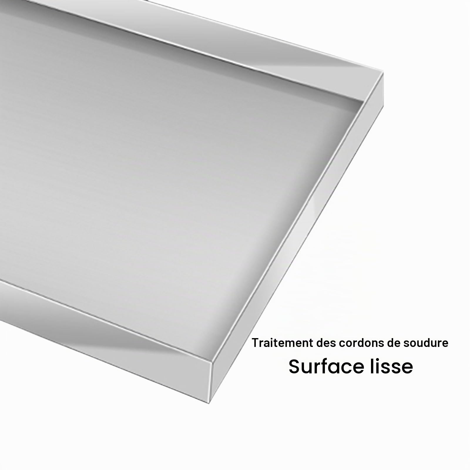 inless - Vaschetta di scarico condensa in acciaio per condizionatore d'aria, vassoio da 50 cm, in resina antiruggine, ideale per accessori per il controllo del clima all'aperto