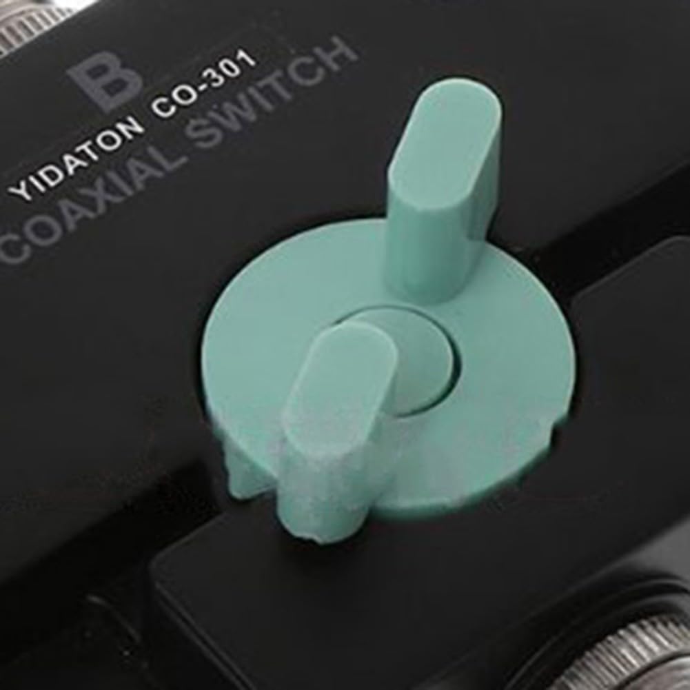 CX310 CO-301 - Commutatore coassiale per antenna a 3 vie DC-800MHz in lega di zinco a bassa perdita ad alto isolamento per sistemi a banda larga a onde corte ripetitori mobili, 84 x 95 mm, nero