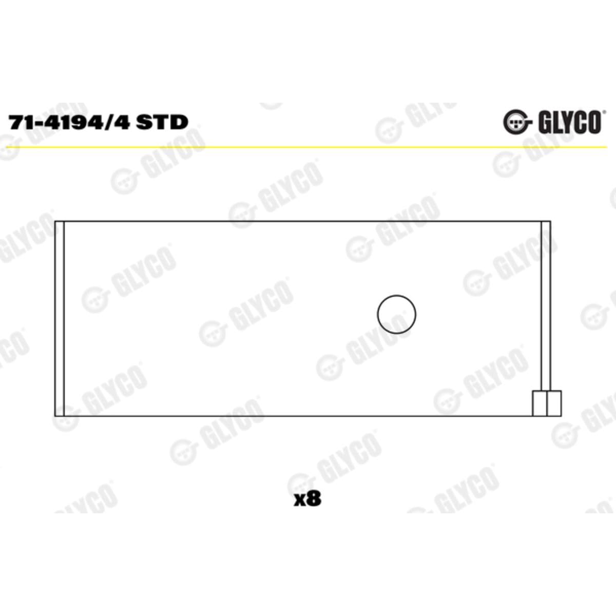 Glyco 71-4194/4 STD Bronzina Di Biella