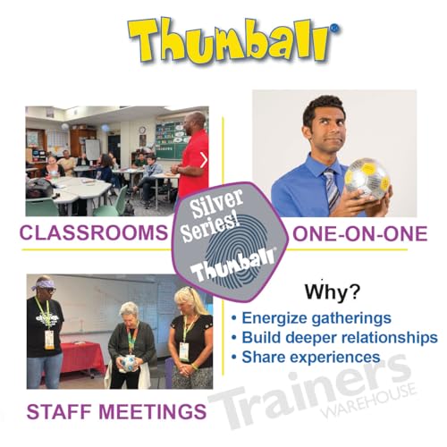 Image of Trainers Warehouse 6 inch Thumball Collection, 32 Prompts for Conversation, Team Building, Relationship and Training