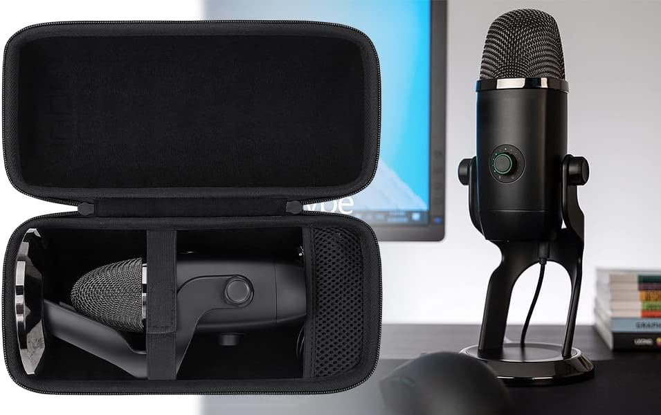 Miniatura 8 de co2CREA Funda rígida de repuesto para micrófono USB Logitech Creators Blue YetiYeti XYeti Pro