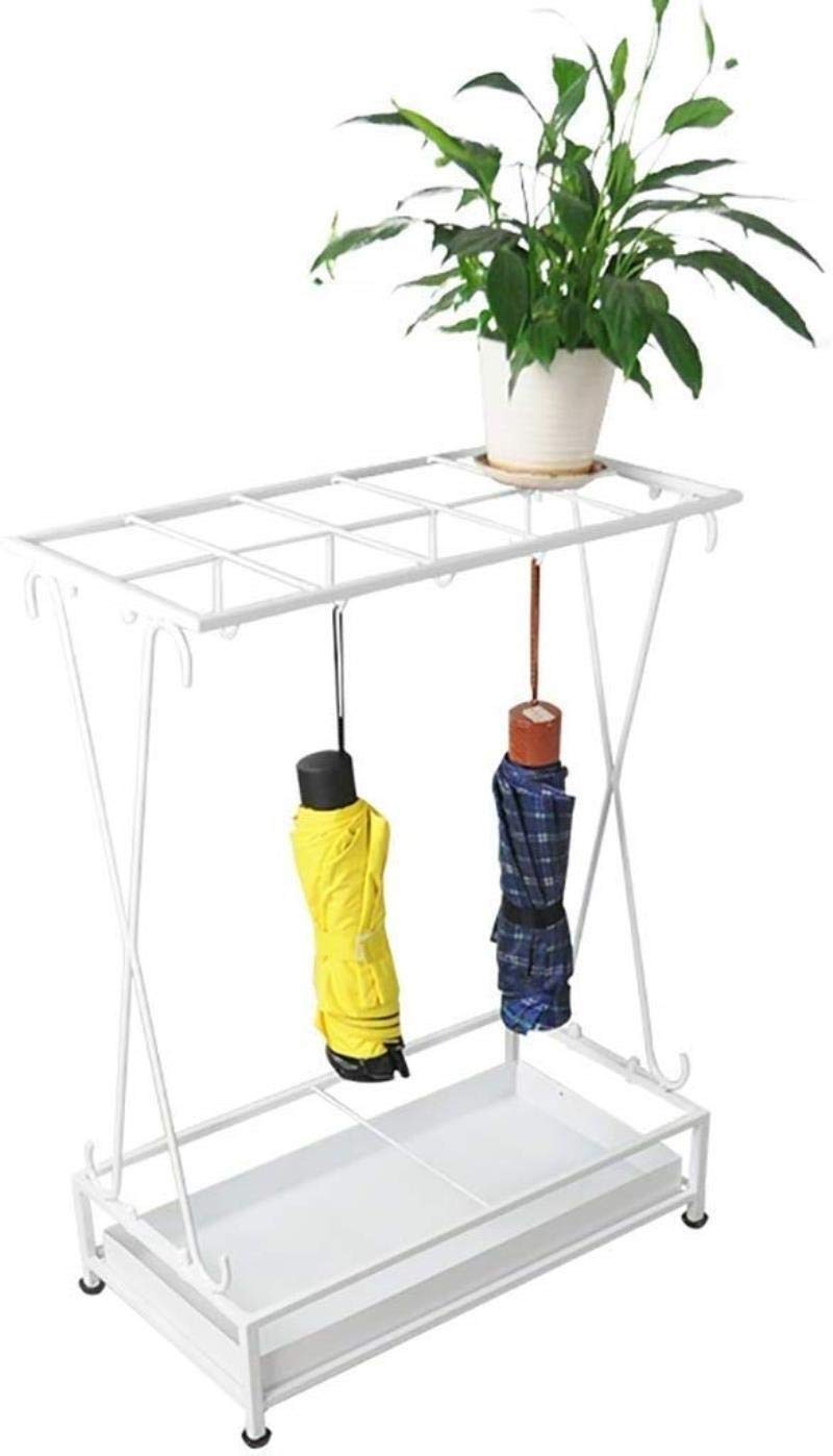 Seau de parapluie multifonction blanc avec bac de récupération d'eau