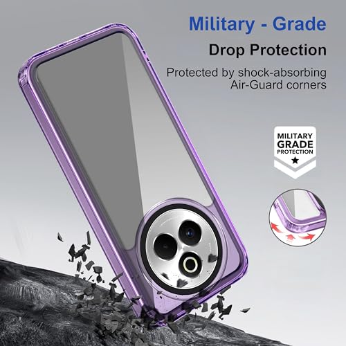 Image of Zapcase Back Case Cover for Realme P3 Pro 5G | Compatible for Realme P3 Pro 5G Back Cover | Case Cover with Camera Protection | (TPU + PC | Translucent Purple)