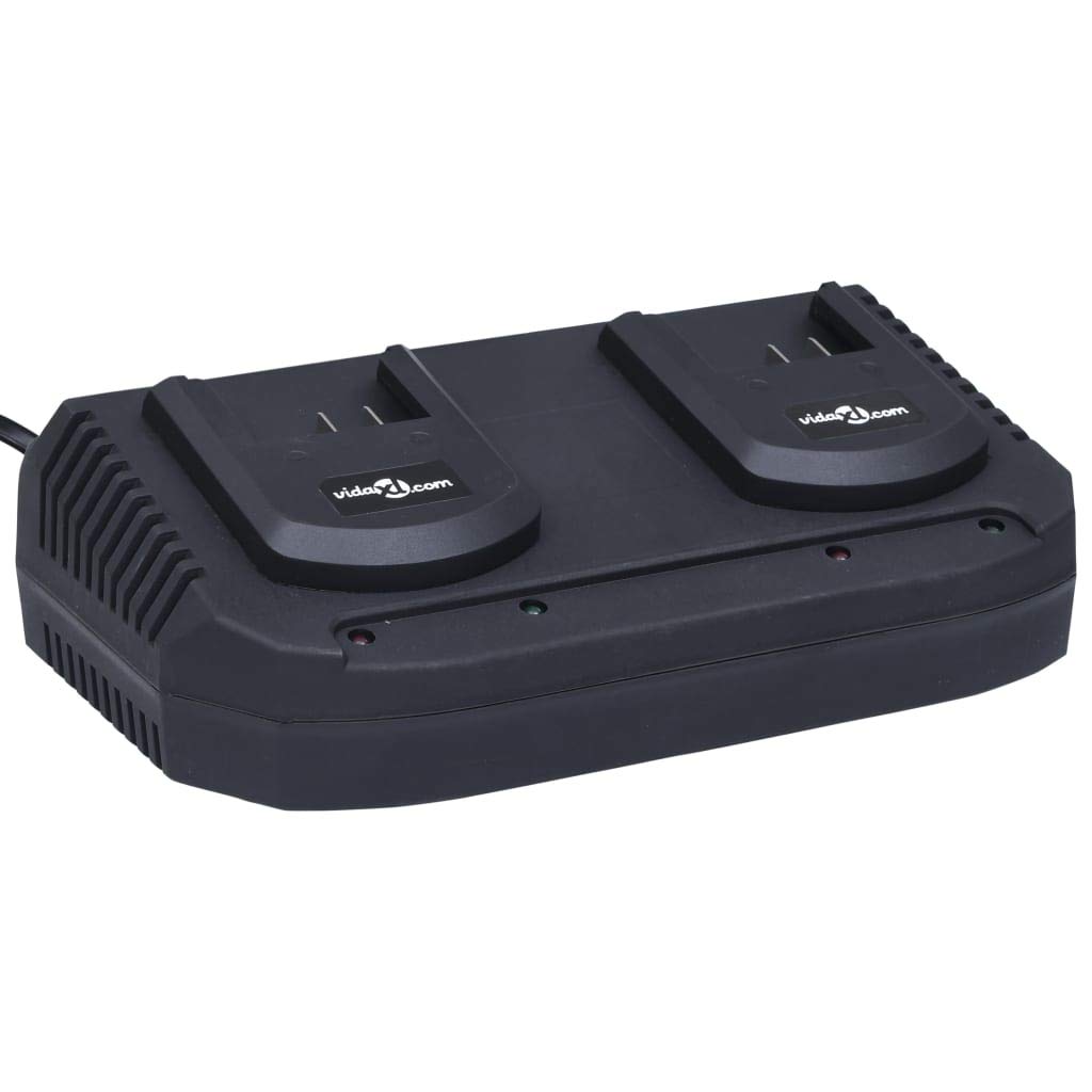 vidaXL Cortacésped sin Cables con Dos Baterías 20V 2000mAh Li-Ion Podadora Máquinas Cortador Autopropulsado de Césped de Jardín Terraza