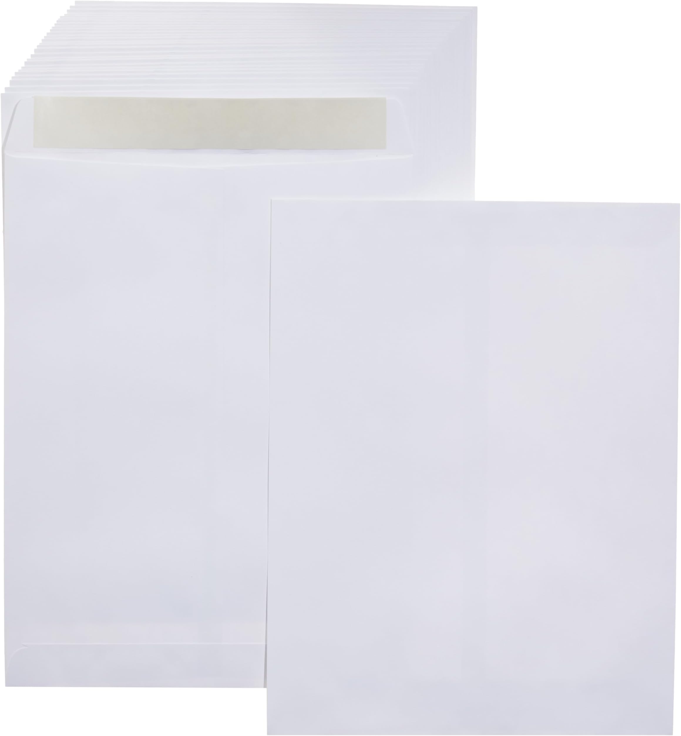 Amazon Basics Catalog Mailing Envelopes, Peel and Seal, 10 x 13 Inch, White, 100-Pack