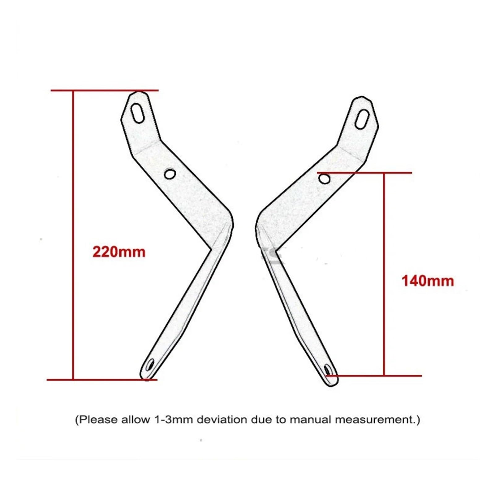 Halterung for LED-Zusatznebelscheinwerfer