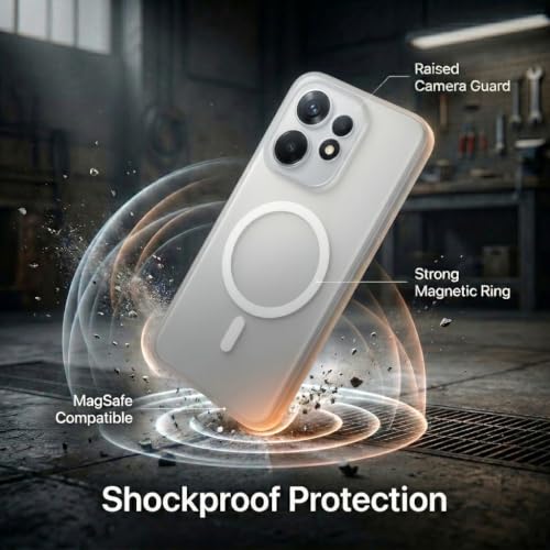 Image of amazon basics Luxury Paper Thin Back Case Cover for Oppo Reno 16 5G | Matte Finish | Compatible with magsafe | (White, Oppo Reno 16 5G)