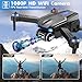 Naseto Drone with Camera 1080P for Kids Adults, Foldable HD FPV Mini Drone with 2 Batteries, One Key Take Off/Land, Altitude Hold, Headless Mode, 360°Flip, Gestures Selfie, 3 Speed Mode, Waypoint Fly