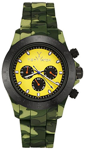 ToyWatch Velvety Green Yellow Chronograph Analog Watch VVCMA08HGYL