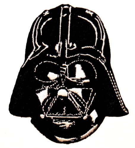 Star Wars Sith Lord Darth Vader Face Helmet Embroidered Iron On Applique Patch