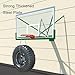 Wall-Mounted Basketball Hoop, Basketball Hoop Outdoors, Indoor Outdoor Use for Adults and Teens, for Garages, Gyms(Green,120x80cm/47.2x31.4in)