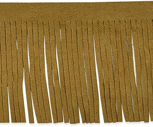 Trims by the Yard Takoda 2 3/4" Faux Suede Fringe Brown | (10 Yard Cut) Trim