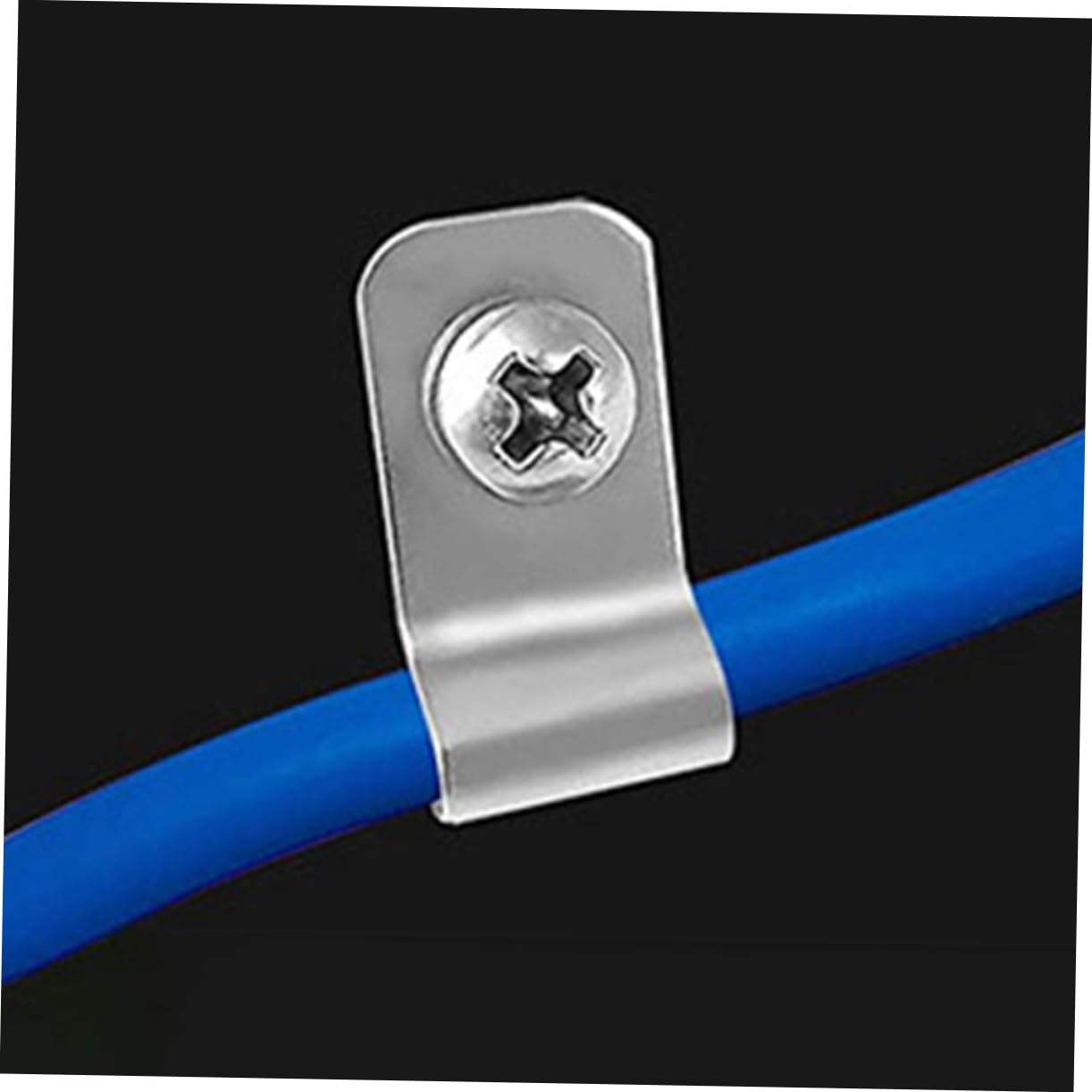 BESTonZON Clips Robustes en Aluminium Pinces Légères et Solide Lot de 100 pour Fil de Fer Clôture pour Clôtures pour Élevage et Cages d'animaux
