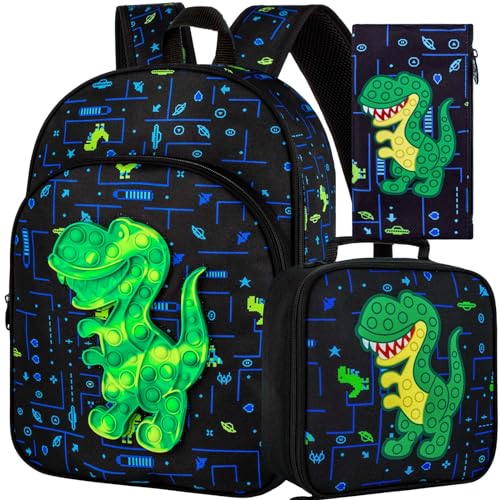 Conjunto de 3 peças de mochila para meninas, mochila escolar universitária para laptop e lanchonete, mochilas resistentes à água de 39,6 cm para adolescentes do ensino fundamental e estudantes (rosa),